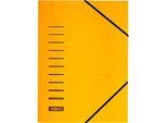 PAGNA Eckspannmappe, DIN A4, Gummizugverschluss, 25 Stück, gelb