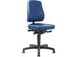 Drehstuhl All-In-One Trend 9633, mit Rollen, Kunstleder, Skai blau