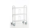 Bürowagen mit Trenngitter, 710 x 290 mm