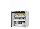 Sicherheitsschrank Typ 90 asecos S-CLASSIC-90, Flügeltüren mit Türfeststellanlage, Front Lichtgrau, B 1196 x T 616 x H 1298 mm