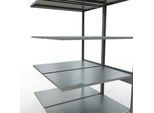 SCHULTE Lagertechnik - Stecks.Doppelanbauregal Typ 150 - 2500x1000x2x600 mm verz.2x6 Böden