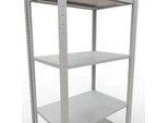 SCHULTE Lagertechnik - Stecks.Grundr. mit Längenriegel - 2000x750x500 mm, Typ 150 kg