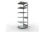 Schulte Lagertechnik Fachbodenregal-Stecksystem MULTIplus 250, Anbauregal, Längenriegel, 2500x750x800 mm, 6 Böden, verzinkt