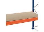 Schulte Lagertechnik Spanplatten-Ebene für Palettenregale, Stärke 38 mm, B 950 x T 1100 mm, für Holmtiefe 50 mm, versenkt, inkl. Tiefenauflagen
