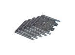 Schulte Lagertechnik Fussplatten-Unterlegblech für Ständerrahmen S610-M18-U und S625-A18, Stärke 1 mm, verzinkt, 5 Stück