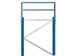 Schulte Lagertechnik Rahmenerhöhung für Ständerrahmen, T 800 x H 500 mm, enzianblau RAL 5010