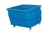 Mehrzweckbehälter, Polyethylen, blau, 600 l, B 825 x T 1240 x H 900 mm, mit Rollen