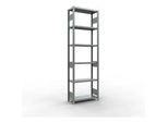 Schulte Lagertechnik Fachbodenregal-Stecksystem MULTIplus 250, Grundregal, Längenriegel, 2500x750x300 mm, 6 Böden, verzinkt