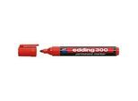 EDDING Permanent Marker 300, mit Rundspitze, 10 Stück, rot