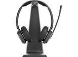 Bluetooth Headset EPOS Impact 1061, ANC, binaural, zertifiziert für Microsoft Teams®, bis 30 m, mit Ladestation, schwarz