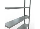 Schulte Lagertechnik Fachbodenregal-Stecksystem MULTIplus 250, Anbauregal, Längenriegel, 2500x1300x300 mm, 6 Böden, verzinkt