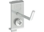 Haken R1 für Arbeitstisch TRESTON Quick Edge, bis 10 kg, ESD-leitfähig, reinraumgeeignet, Ø 4 x L 50 mm, Stahl galvanisiert, 5 Stück