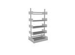 Variabo Freiarmregal, Grundfeld, doppelseitig, 250 mm Fachtiefe, 1000 x 2000 mm