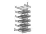 Variabo Freiarmregal, Anbaufeld, doppelseitig, 400 mm Fachtiefe, 1000 x 2500 mm