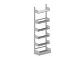Variabo Freiarmregal, Grundfeld, einseitig, 300 mm Fachbodentiefe, 750 x 2500 mm