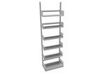 Variabo Freiarmregal, Grundfeld, einseitig, 250 mm Fachbodentiefe, 750 x 2500 mm