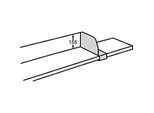 Fachteiler, verschiebbar, für Variabo Freiarmregal, T 400 mm