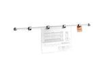 Planhalter Wandschiene, lichtgrau