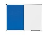 Kombiboard Legamaster UNITE, Pinboard & Whiteboard, B 1200 x T 12,6 x H 900 mm, Markerablage, lackierter Stahl & Filz, weiss & blau