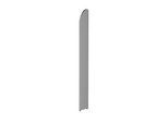 Büroregal Dante®, Abschlusswange, für Regale ohne Rückwand, H 2250 mm, lichtgrau