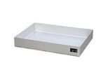 Bauer Kleingebindewanne KGW-P 2 V4A, für Euro- und Chemiepaletten, Edelstahl, L 800 x B 600 x H 120 mm, bis 100 kg