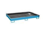 Bauer Regalwanne RW 2200-2 PE, mit PE-Einsatz, L 2165 x B 1315 x H 510 mm, lichtblau RAL 5012