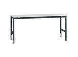 Manuflex Grundtisch UNIVERSAL Standard, Tischplatte Kunststoff, 2000x800, anthrazit