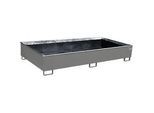 Bauer Regalwanne RW 2700-3 PE, mit PE-Einsatz, L 2665 x B 1315 x H 440 mm, mausgrau RAL 7005