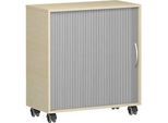 Mobiler Querrollladenschrank Alicante, B 800 x T 400 x H 791 mm, Ahorn-Dekor
