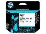Original HP DesignJet Druckkopf 72, Einzelpack, mattschwarz/gelb (C9384A)