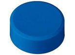 Rundmagnete MAUL, Kunststoff & Metall, Feinstruktur, Haftkraft 2 kg, ø 33 x 14 mm, blau, 20 Stück