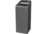 Recyclingstation Rubbermaid Configure, für Restmüll, 57 l, Magnetverbindung, B 495 x T 367 x H 975 mm, schwarz