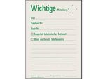 Mitteilungszettel-Block Wichtige Mitteilung, 60 Blatt
