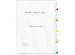 Sichtmappe Kolma Visa Dossier, 6 Tabs, A4, KolmaFlex, transparent