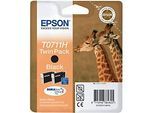 Sparpaket 2 Stück Epson Tintenpatronen T07114011 schwarz, original