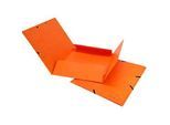 Gummibandmappe Biella, DIN A4, bis 200 Blatt, L 318 x B 242 x H 5 mm, Karton, orange, 5 Stück