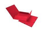 Gummibandmappe Biella, DIN A4, bis 200 Blatt, L 318 x B 242 x H 5 mm, Karton, rot, 5 Stück