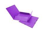 Gummibandmappe Biella, DIN A4, bis 200 Blatt, L 318 x B 242 x H 5 mm, Karton, violett, 5 Stück