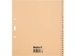Register Biella, für DIN A4, teildeckend, 31-teilig, numerisch 1-31, L 255 x B 245 x H 4 mm, Papier, hellbraun