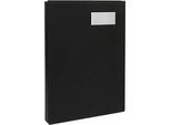 Unterschriftenmappe Biella Pronto-Sig, für DIN A4, 20-teilig, L 345 x B 255 x H 30 mm, Karton, schwarz