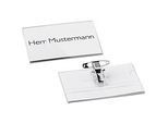 Schäfer Shop Select Namensschilder mit Kombiklemme, 54x90 mm, 25 St.