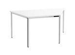 Konferenztisch, Trapez 1600 x 800 mm, weiss