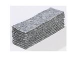 Vliestücher für Tafelwischer 89121, 45 x 145 mm, grau, 10 Stück