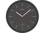 Funk Wanduhr Maul MAULjump, rund, für Innenräume, Minuten & Stundeneinheiten, ∅ 305 mm, Kunststoff & Mineralglas, schwarz-weiss, inkl. Batterie
