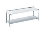 Arbeitstisch aus Edelstahl mit Bodenablage, 850 x 700 x 2000 mm