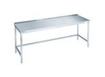Arbeitstisch aus Edelstahl, unterfahrbar, 850 x 700 x 1800 mm