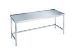 Arbeitstisch aus Edelstahl, unterfahrbar, 850 x 700 x 1600 mm