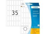 Vielzwecketiketten Herma, 12 x 30 mm, selbstklebend, permanent, matt, 1120 Stück, weiss