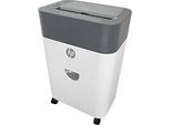 Aktenvernichter HP OneShred Auto 100CC, Sicherheitsstufe P-4, Partikelschnitt 4,3 x 12 mm, 100 Blatt, grau/weiss