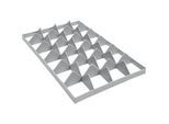 Fachwerkeinsatz FW 1192-1 unten, PE-HD, grau